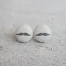 Fabric Stud Earrings