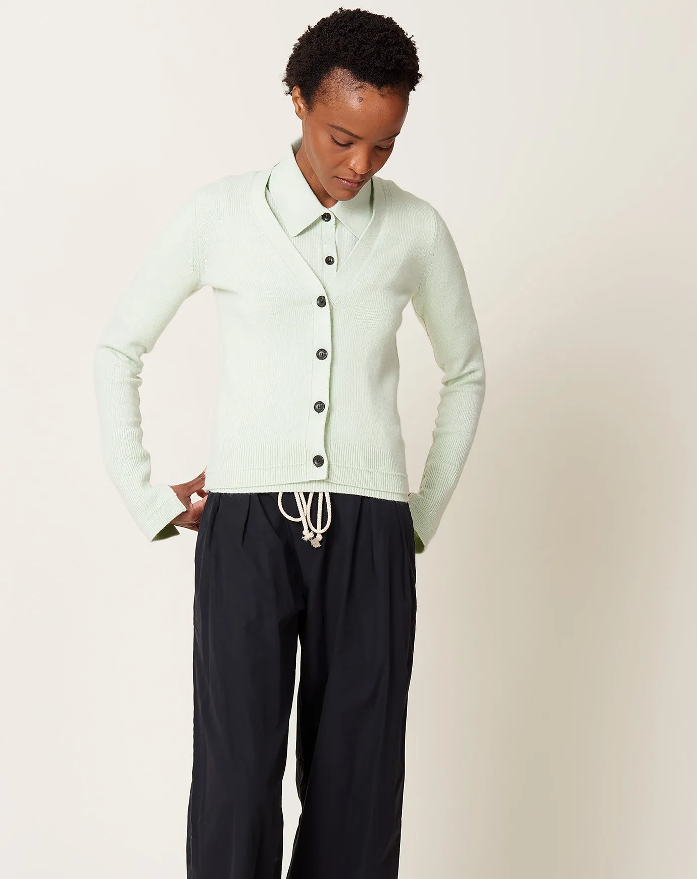 Featherweight Slim Cardigan in Sea Glass