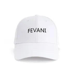 Fevani Baseball Cap in White/ Black