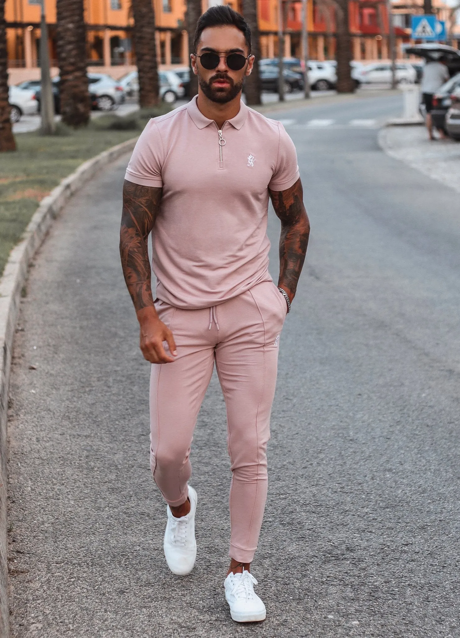Gym King Signature Jog Pant - Dusky Pink