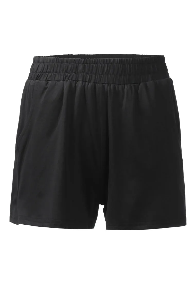 High Kicks Solid Cotton Shorts By Ruw