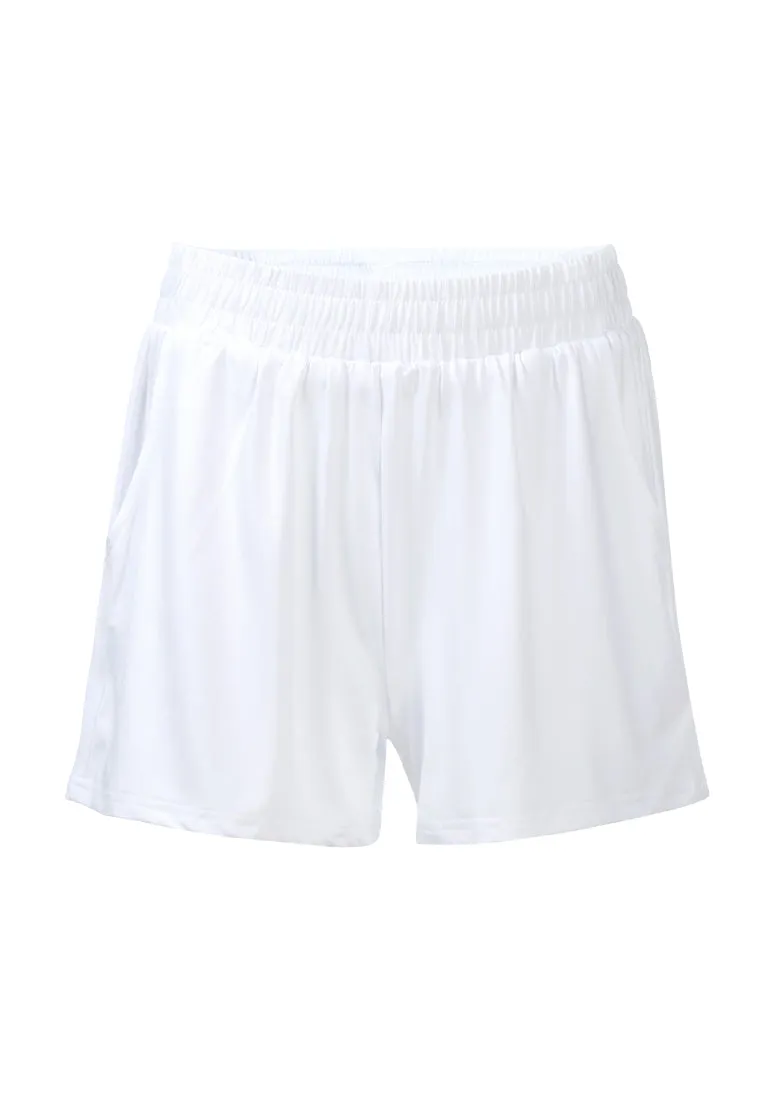 High Kicks Solid Cotton Shorts By Ruw