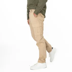 Joules Mens Beige Penington Cigar Cargo Trousers