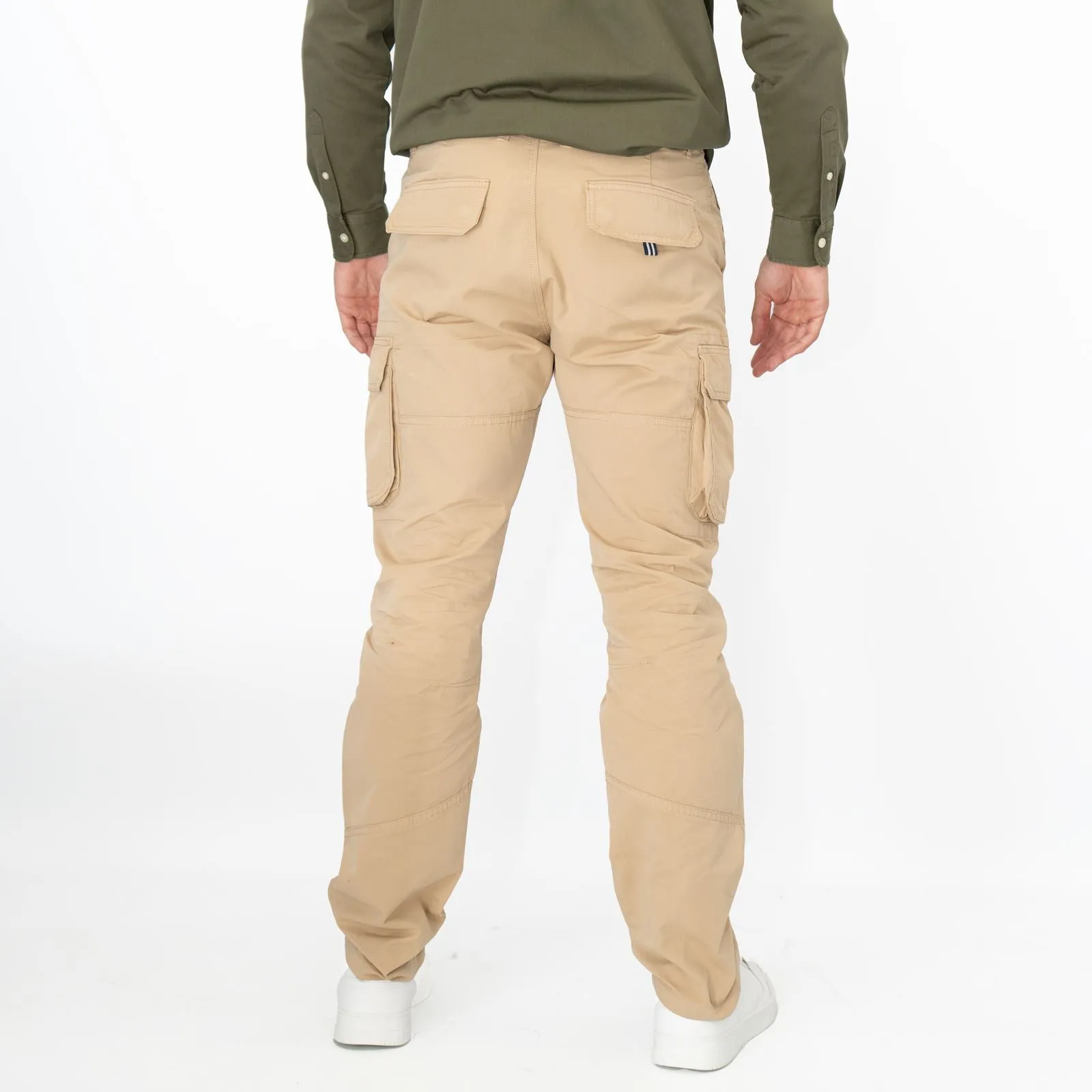 Joules Mens Beige Penington Cigar Cargo Trousers