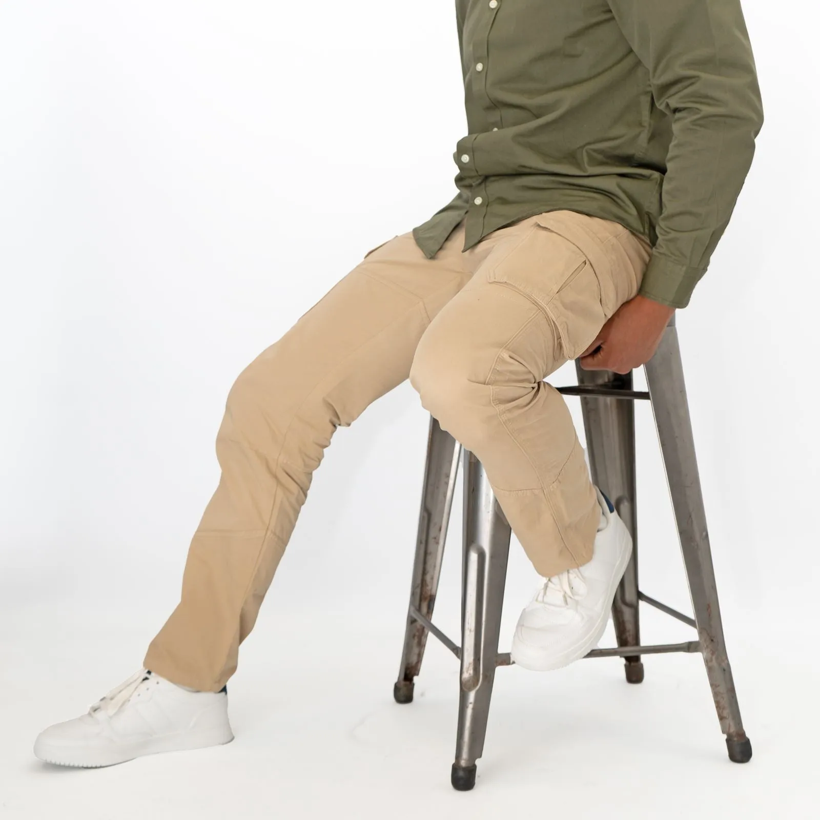 Joules Mens Beige Penington Cigar Cargo Trousers