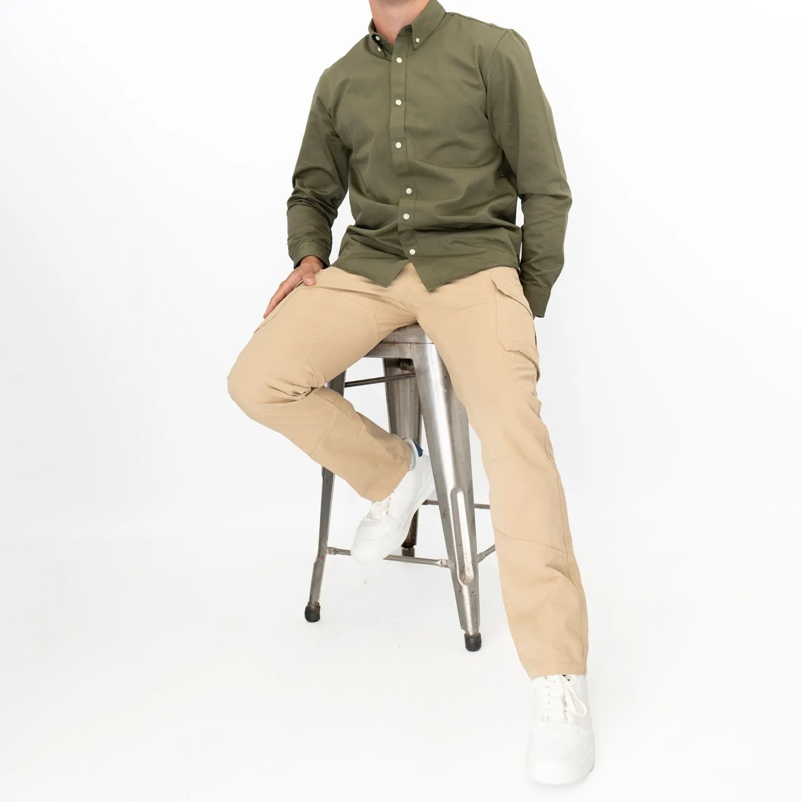 Joules Mens Beige Penington Cigar Cargo Trousers