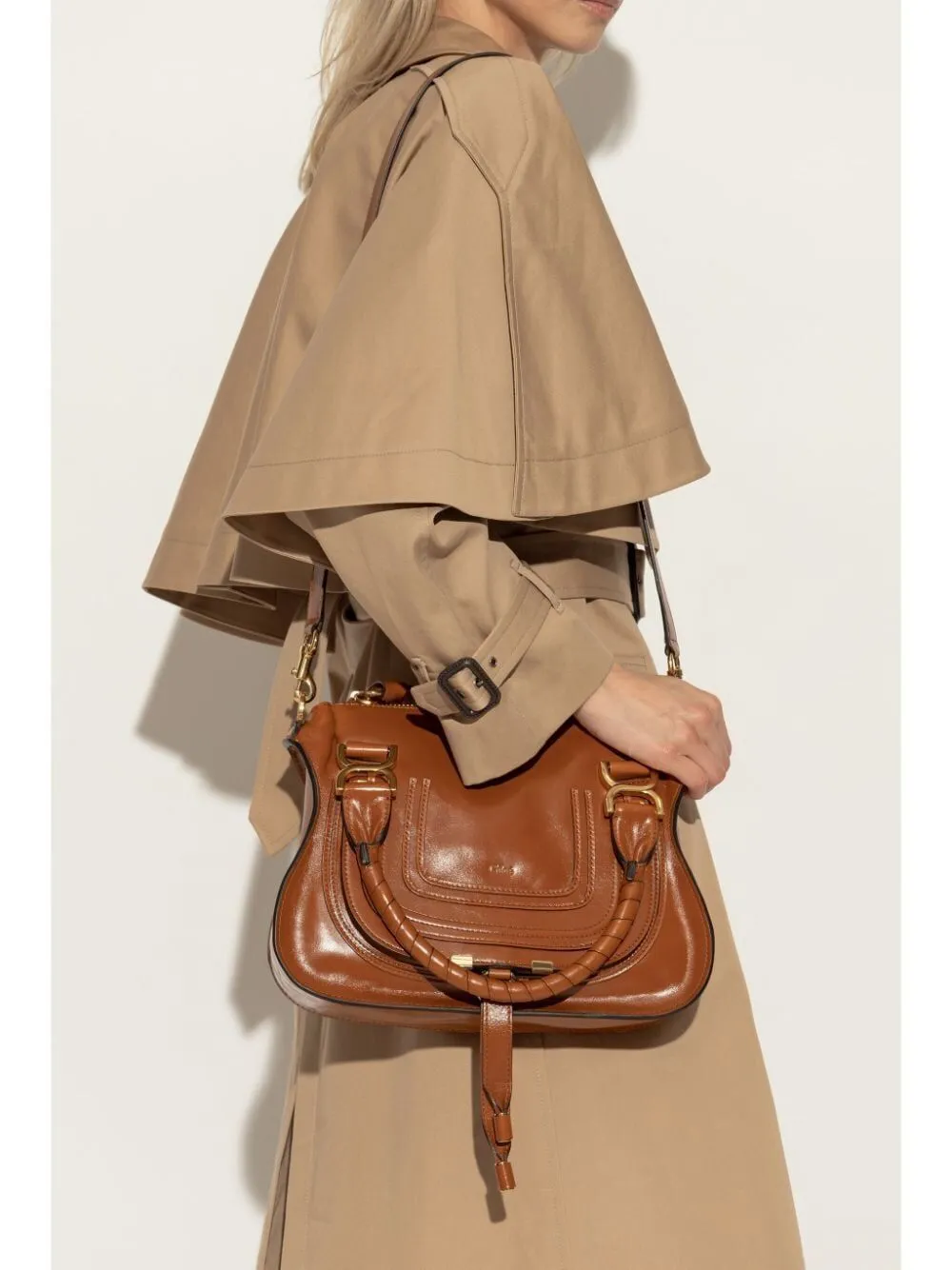 MARCIE LEATHER TOTE BAG