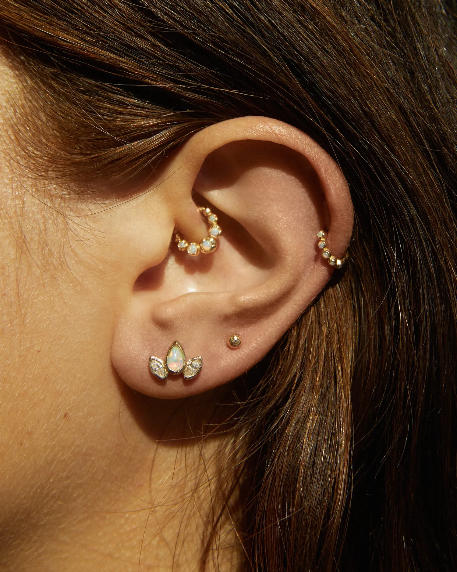 Marquise Pear Stud