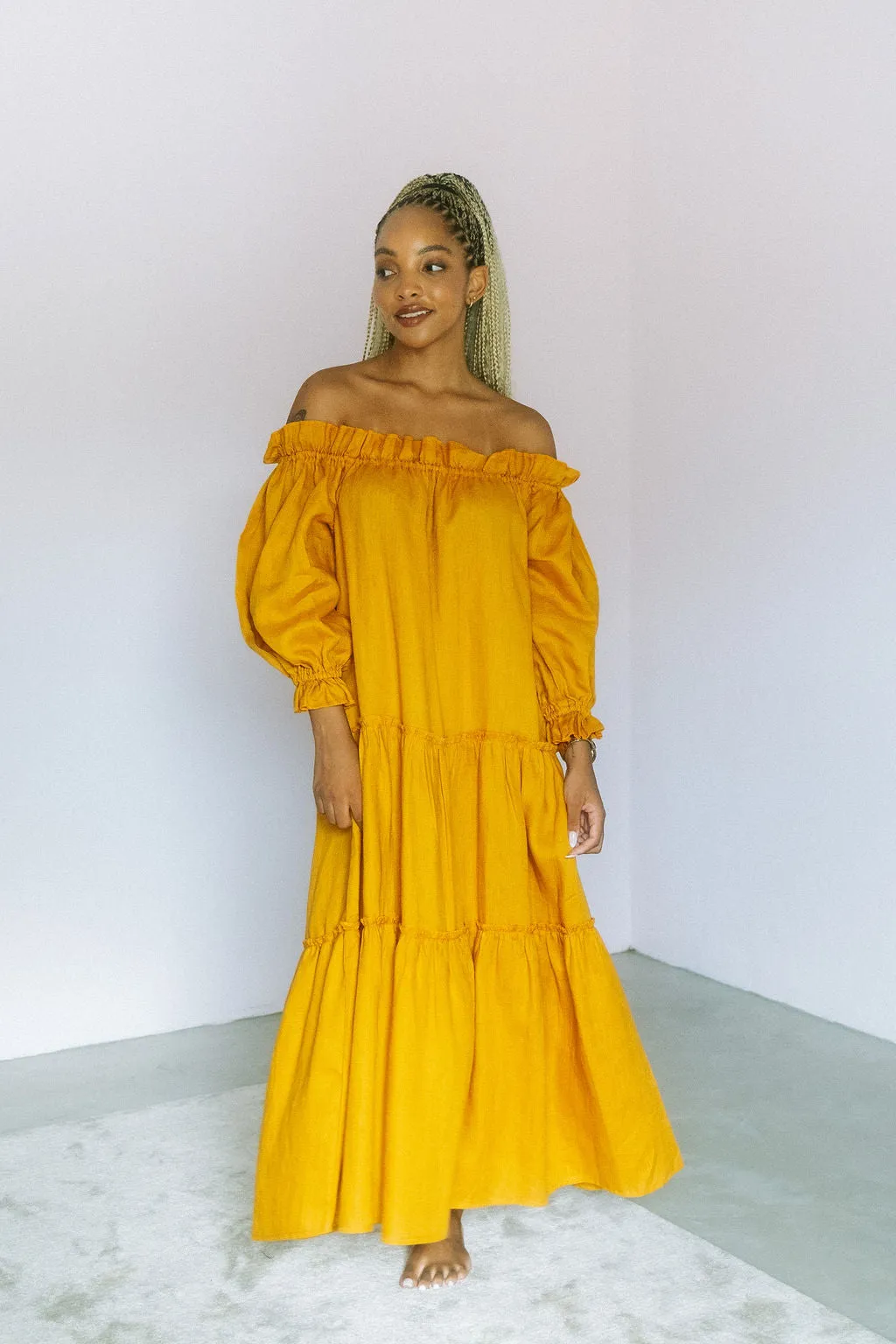 Marula Dress- Tumeric