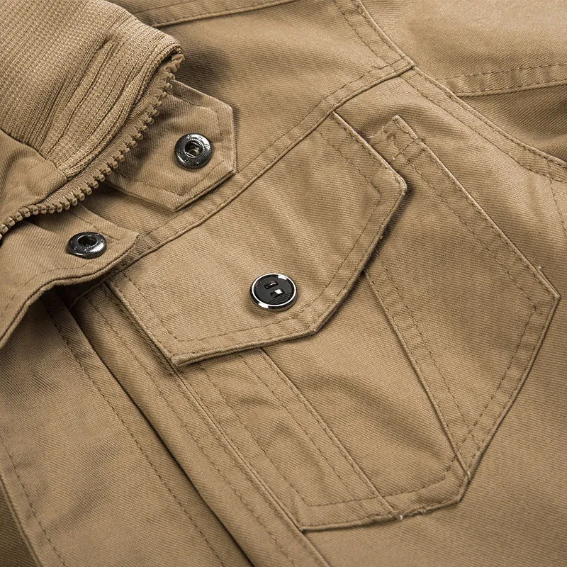 Men's Spring Lightweight Cotton Military Jacket