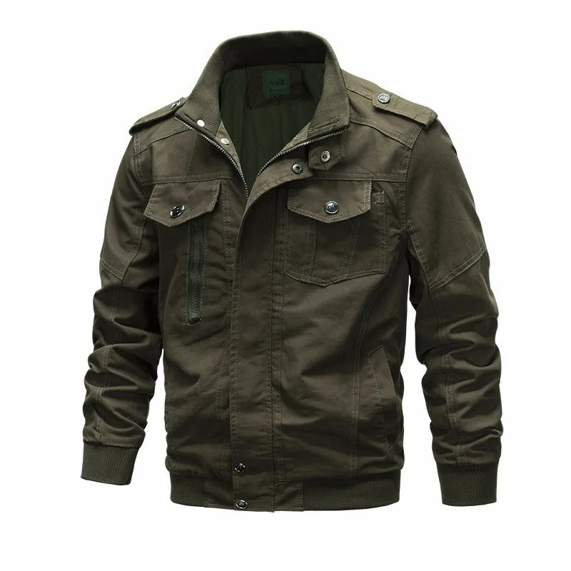 Men's Spring Lightweight Cotton Military Jacket