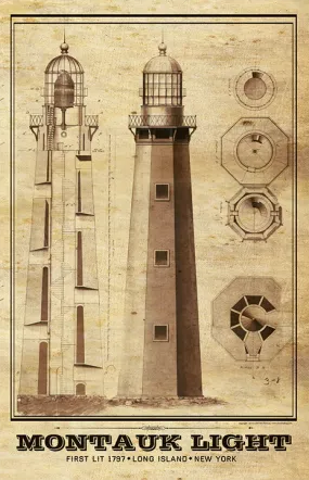 Montauk Lighthouse Architectural Plans