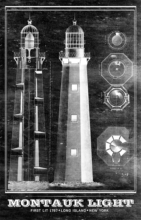 Montauk Lighthouse Architectural Plans