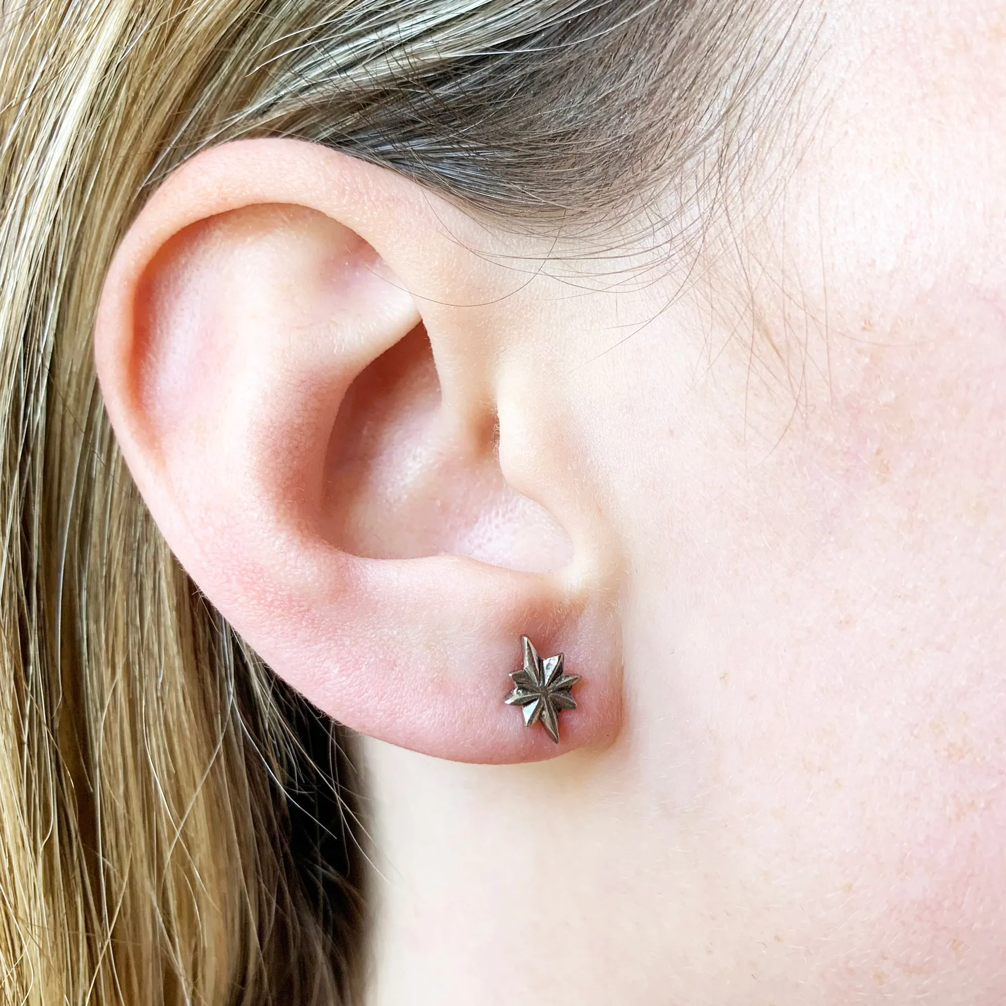 North Star Stud Earrings