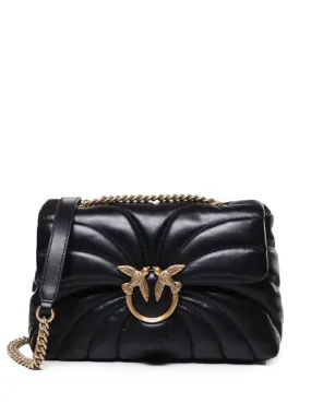 QUILTED LEATHER BAG WITH BUCKLE