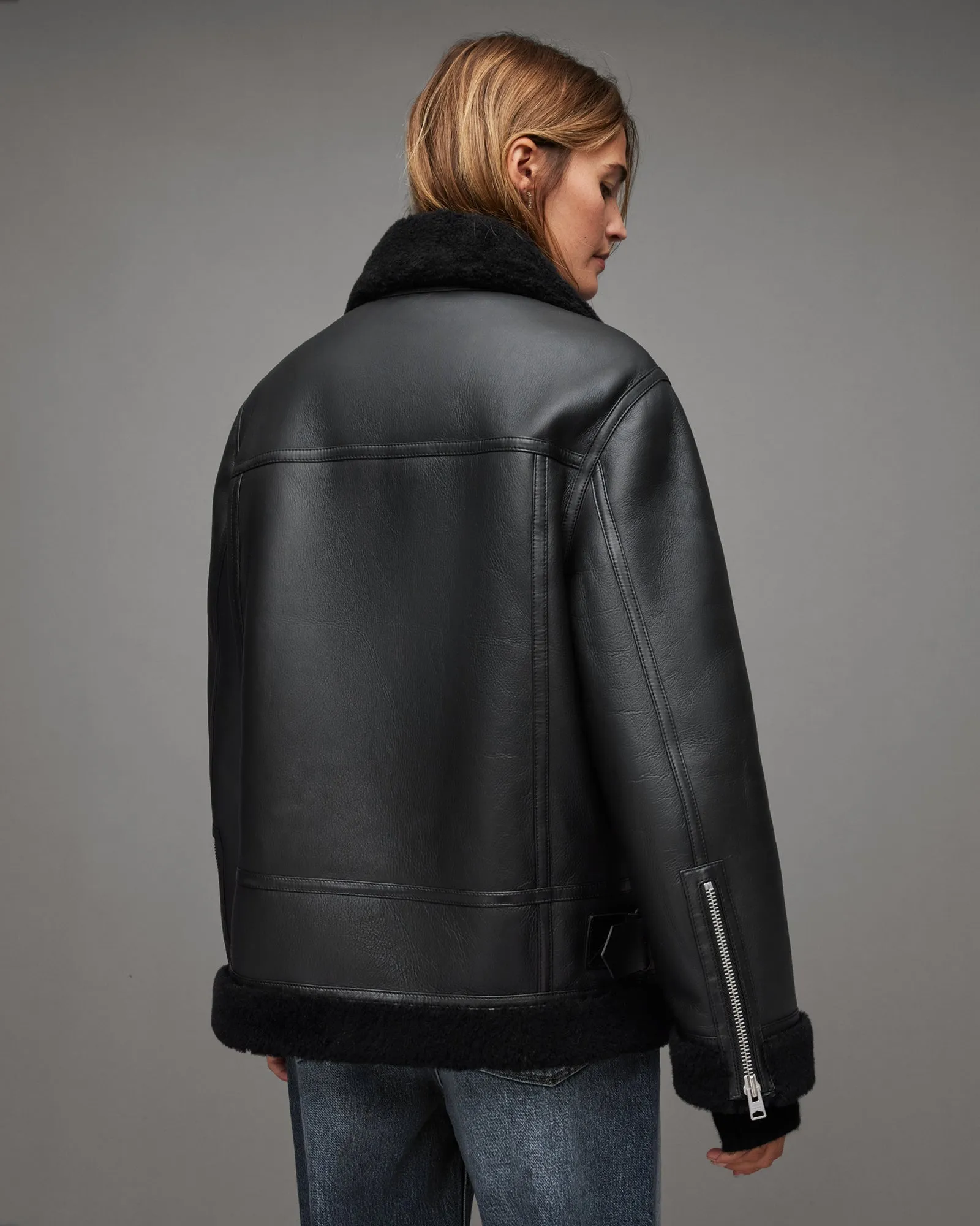 Sola Shearling Leather Jacket
