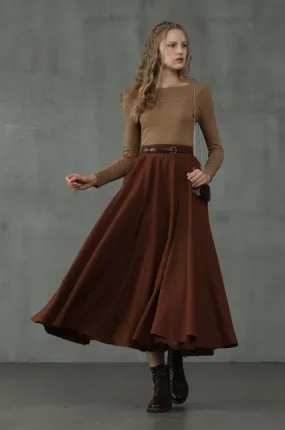 The Soft Lawn 12 | Midi Wool Skirt