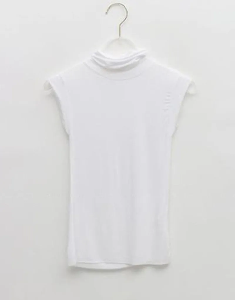 Turtleneck Sleeveless Tops
