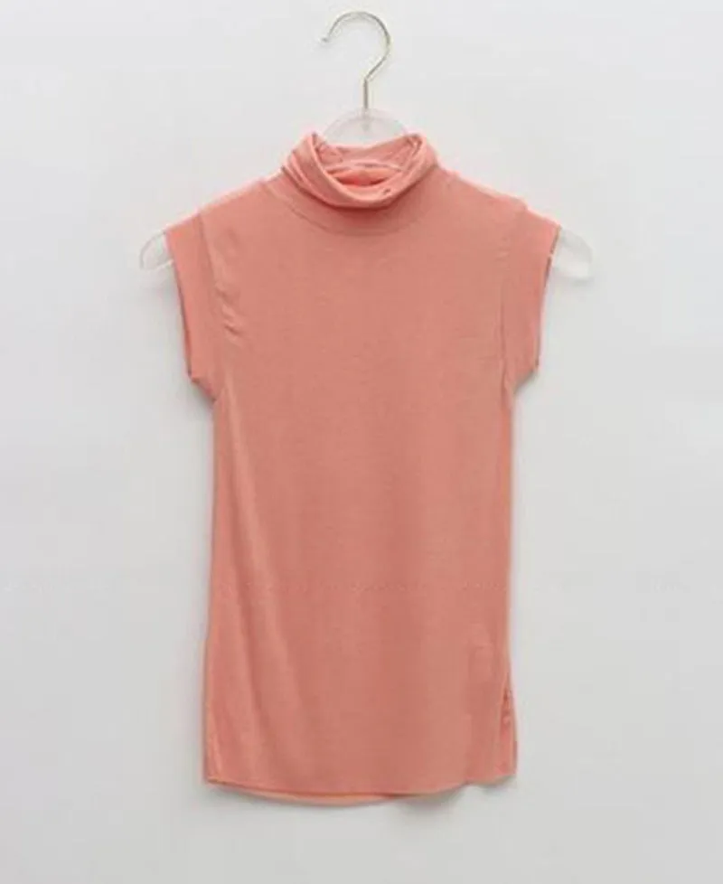 Turtleneck Sleeveless Tops