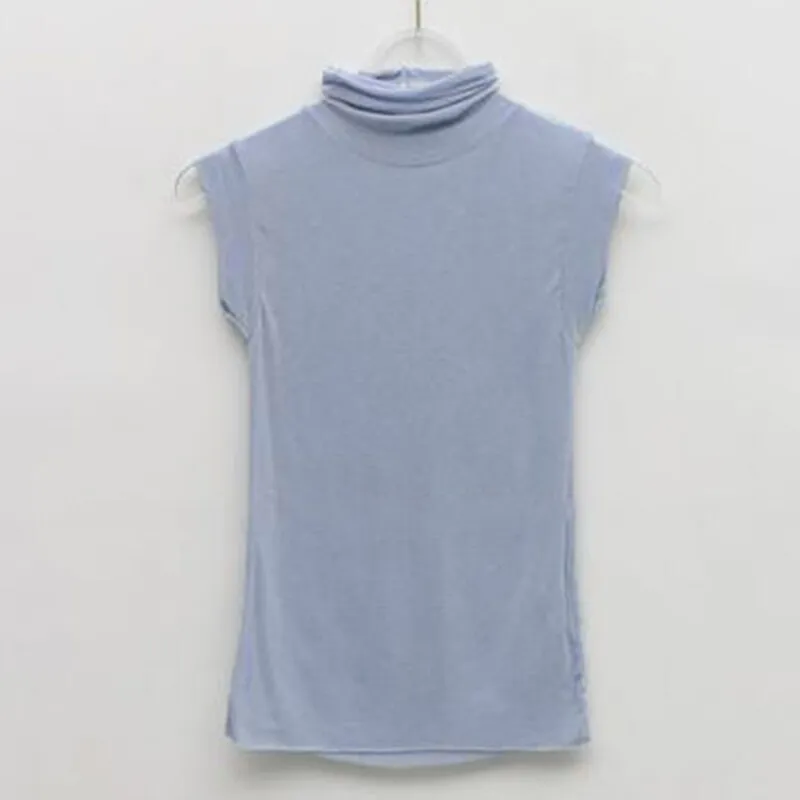 Turtleneck Sleeveless Tops