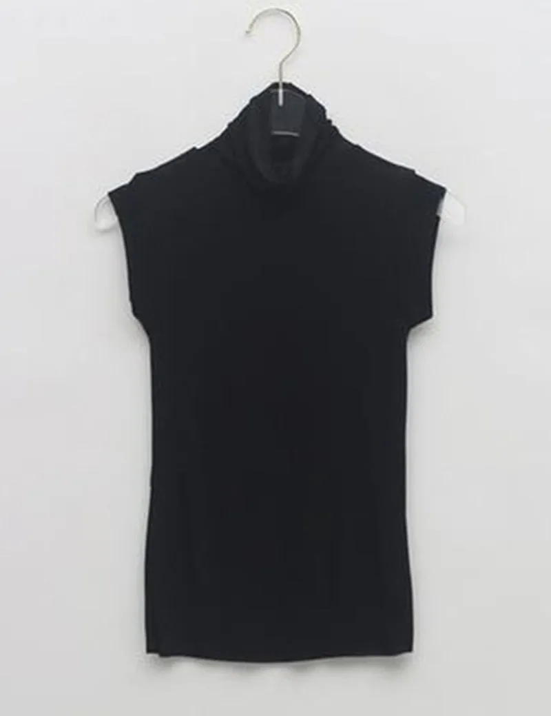 Turtleneck Sleeveless Tops