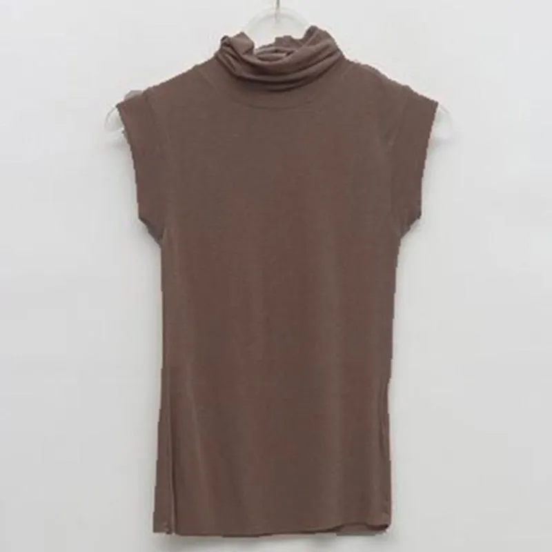 Turtleneck Sleeveless Tops
