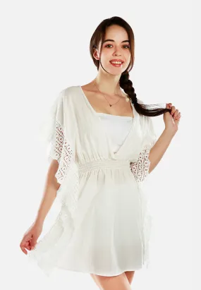 V-Neck Summer Poncho Dress